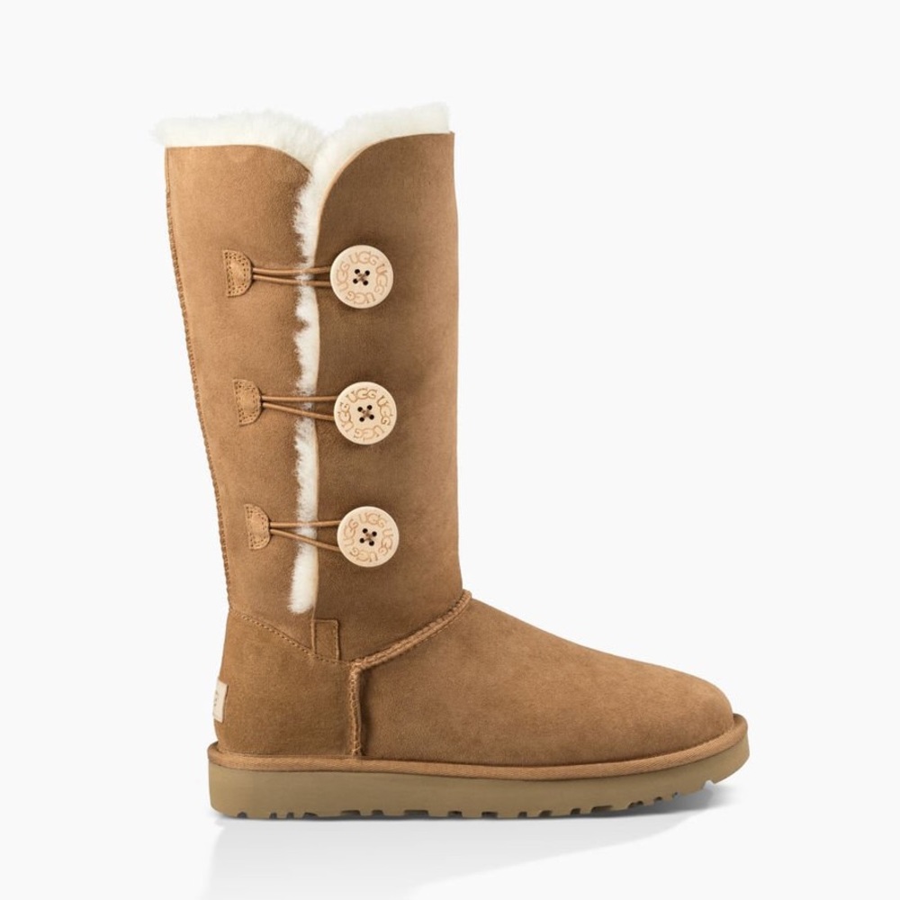 Ugg Bailey Button Triplet (tall), Chestnut